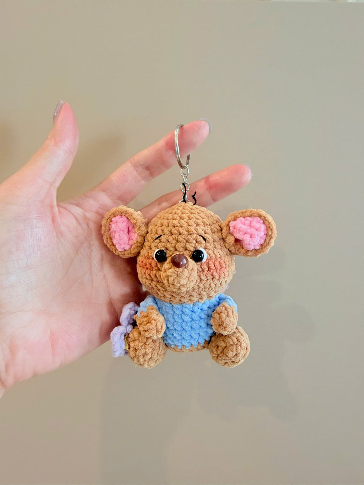 Crochet Winnie the Pooh Keychain