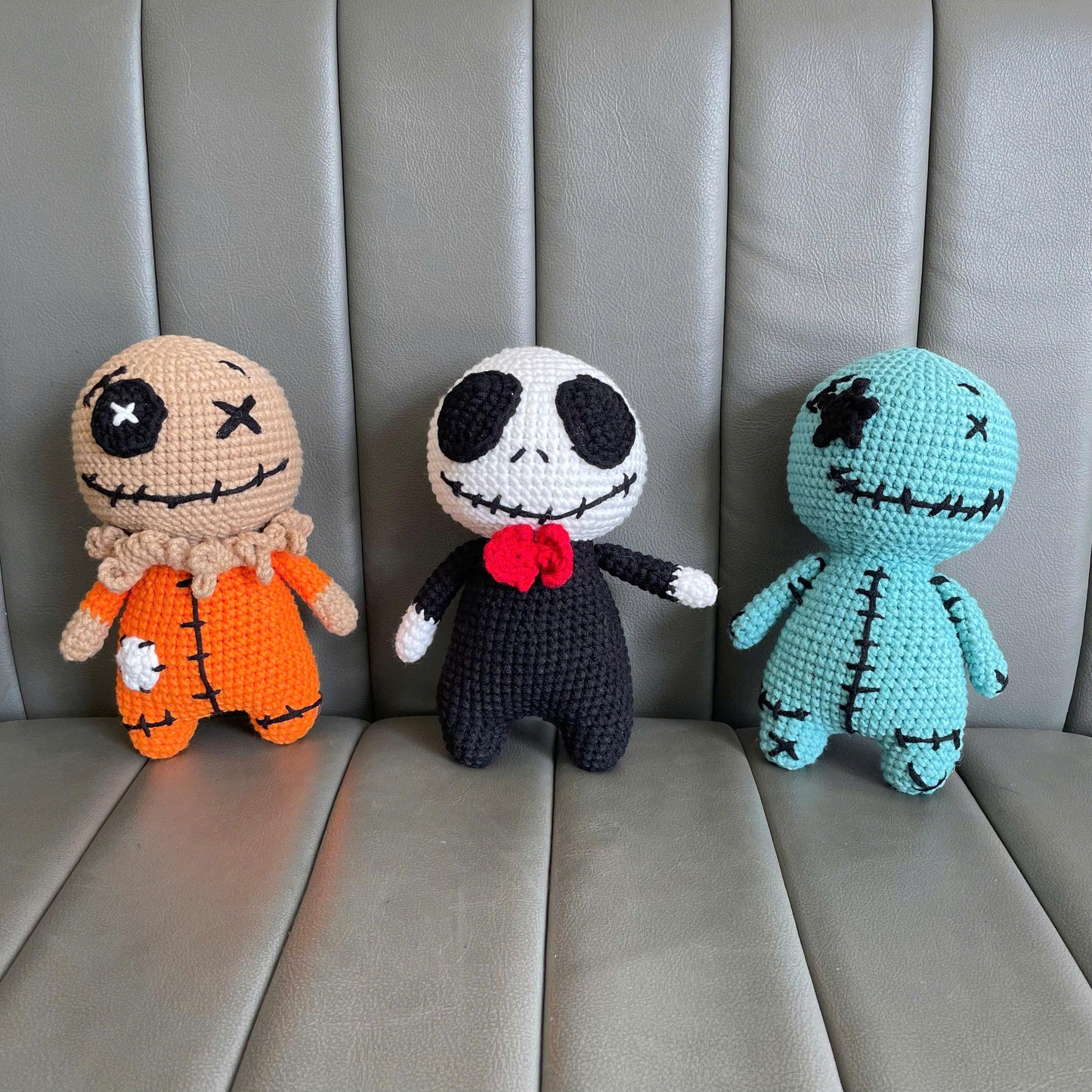 Handmade Crochet Creepy Halloween Sam Doll