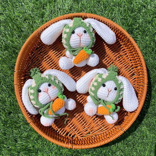 Handmade Crochet Bunny Keychain