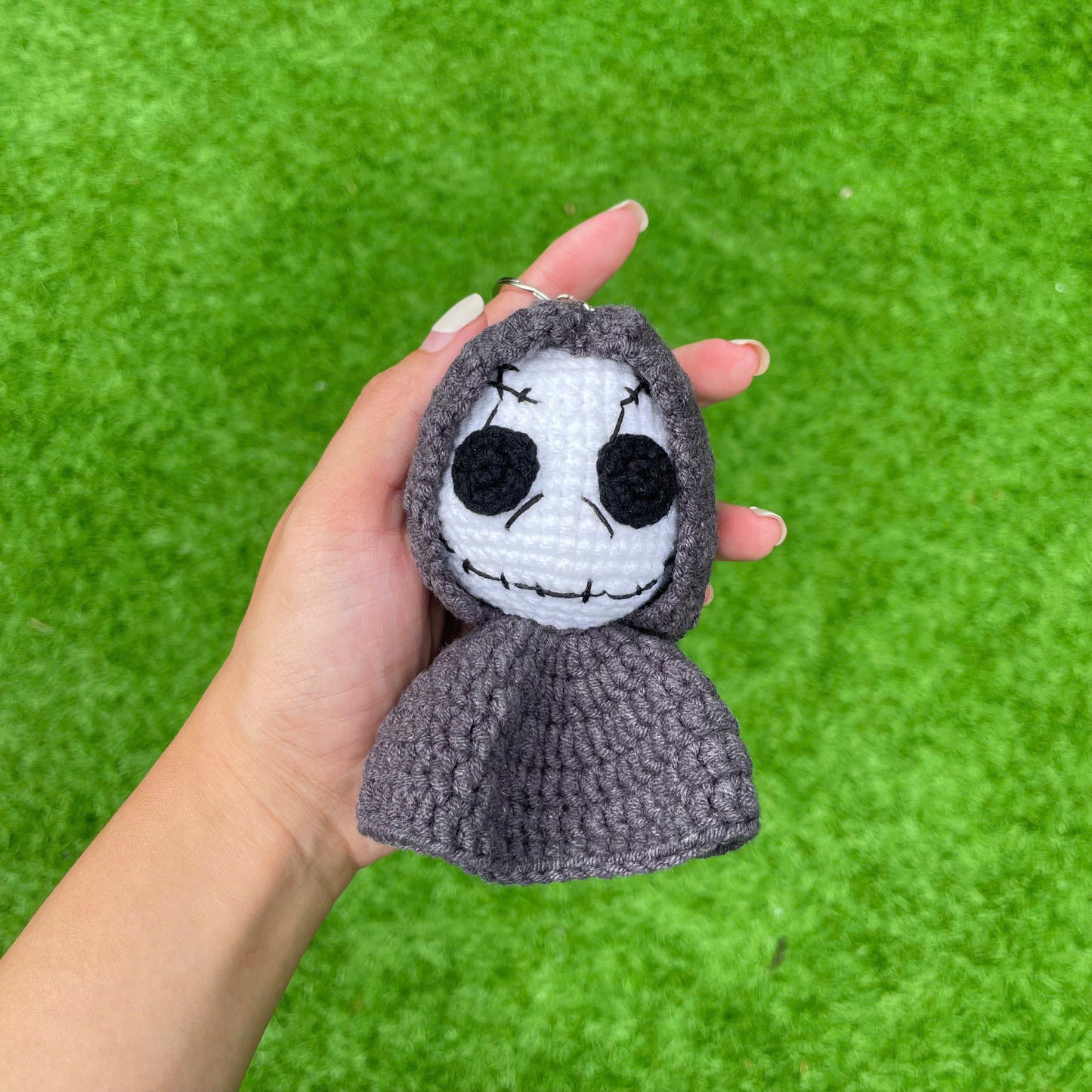 Handmade Crochet Dracula Vampire Keychain