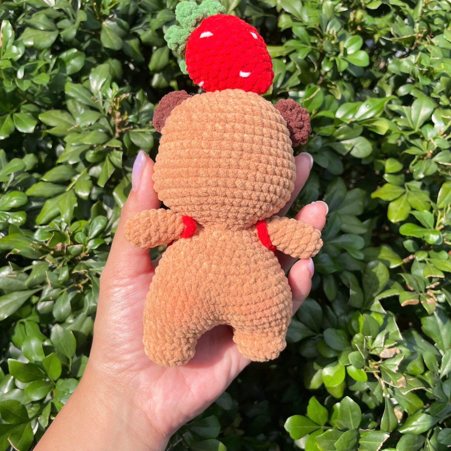 Handmade Crochet Capybara Plush Keychain