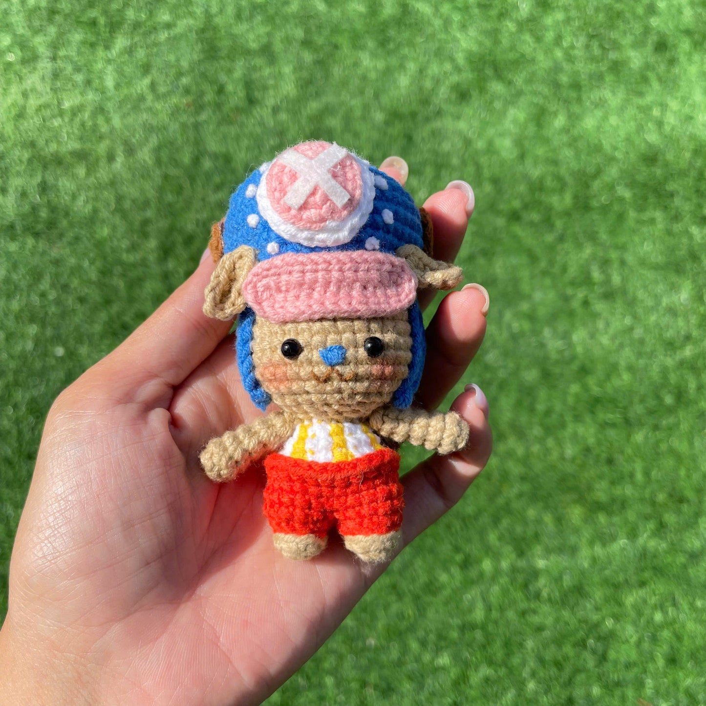 Handmade Crochet One Piece Keychain - Luffy, Naomi, Zoro, Sanji, Boa, Usopp, Chopper, Gear5