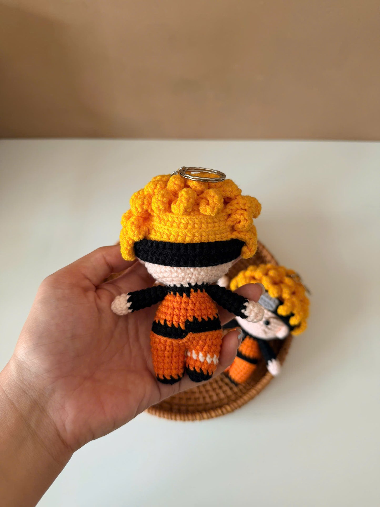 Handmade Crochet Naruto Keychain