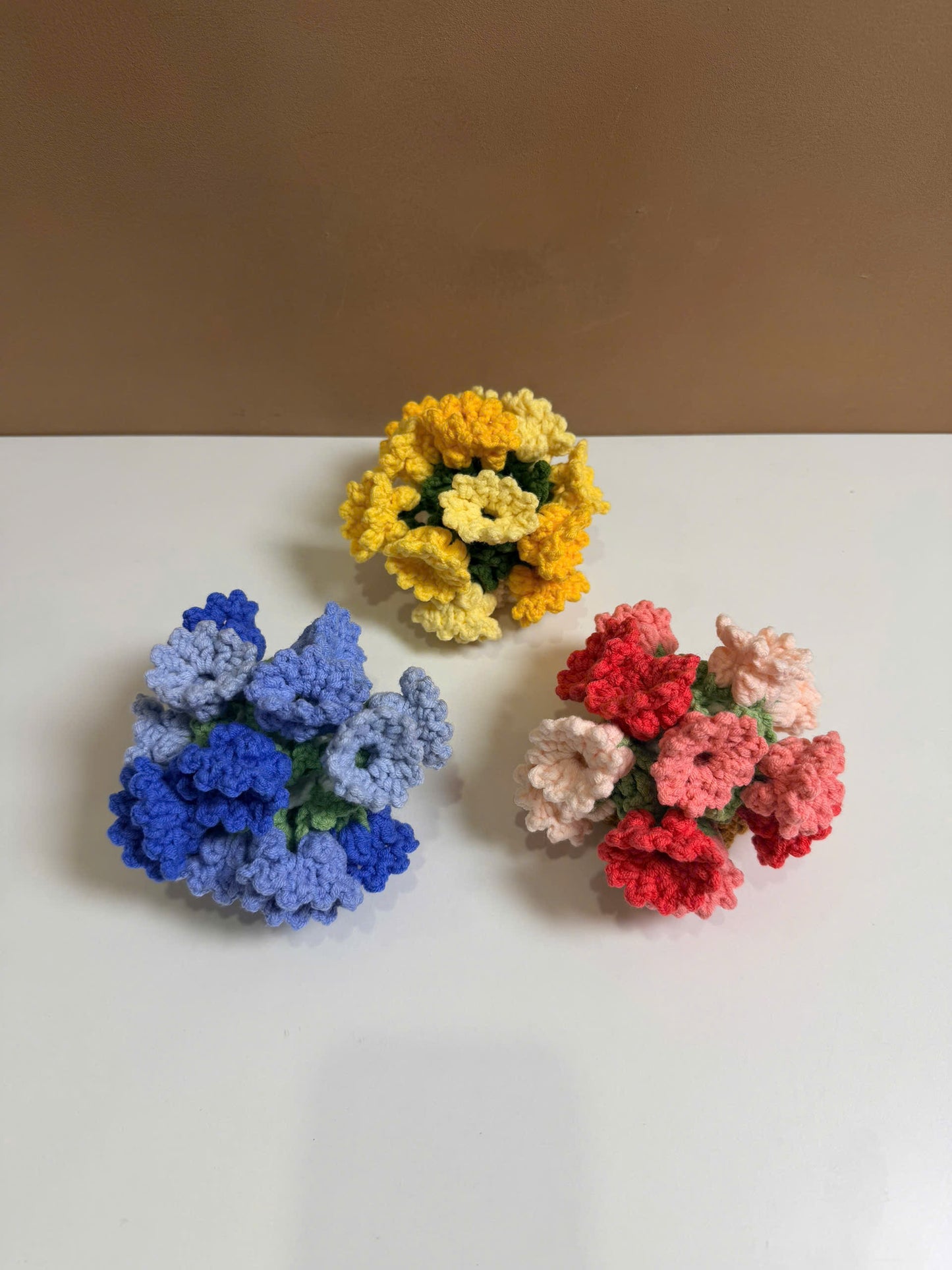 Handmade Crochet Flower Pot Coaster - Lily of the Valley