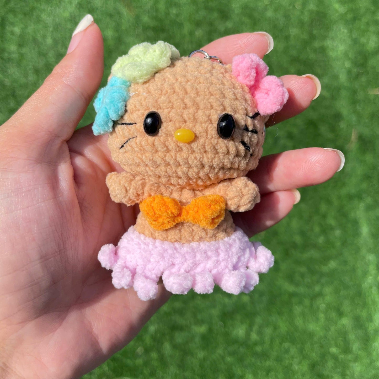 Crochet Hello Kitty in Bikini Keychain