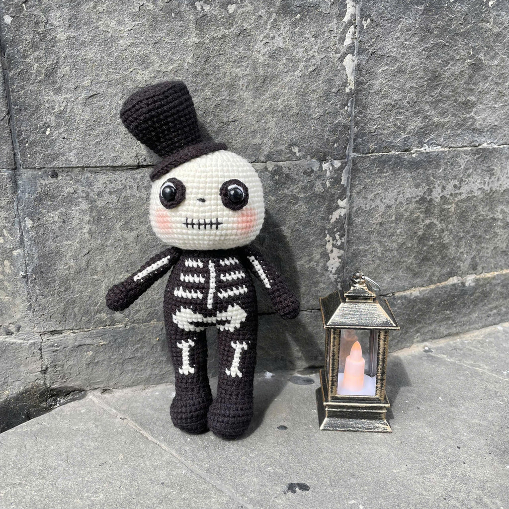 Handmade Crochet Skeleton Doll