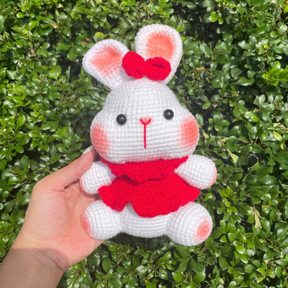 Handmade Crochet Bunny Couple Plushies