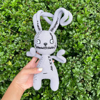 Handmade Crochet Creepy Bunny Plush