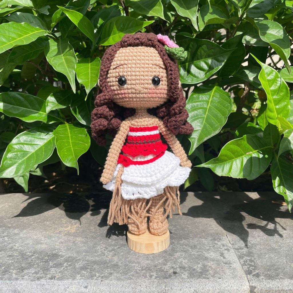 Handmade Crochet Moana Princess Doll