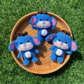 Handmade Crochet Eeyore Keychain, Winnie the Pooh Donkey