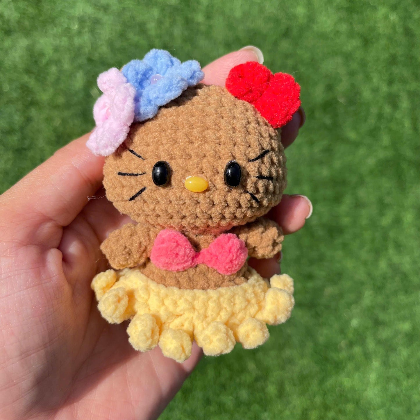 Crochet Hello Kitty in Bikini Keychain