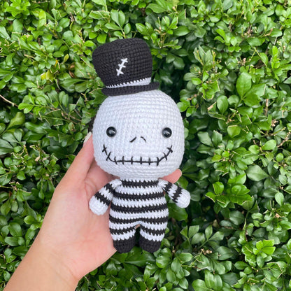 Handmade Crochet Jack Skellington Doll