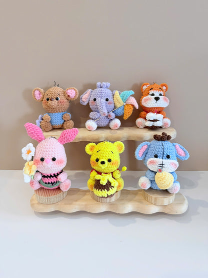 Crochet Winnie the Pooh Keychain