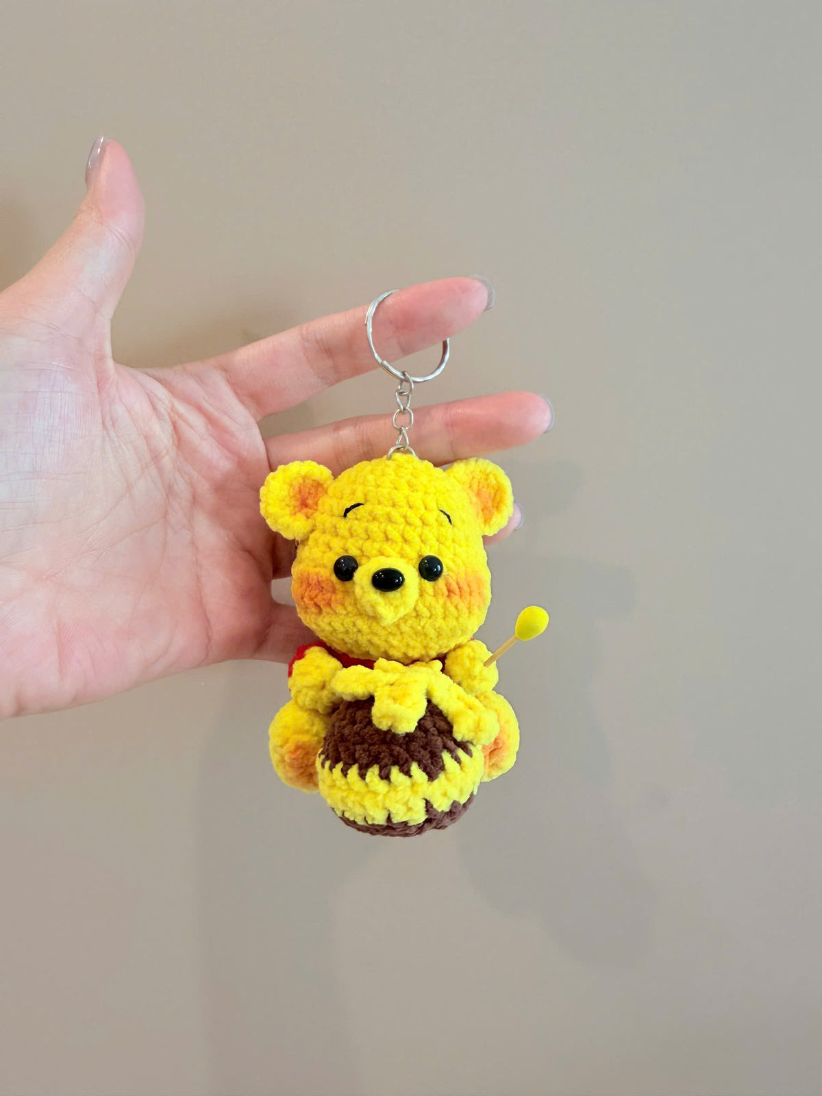 Crochet Winnie the Pooh Keychain
