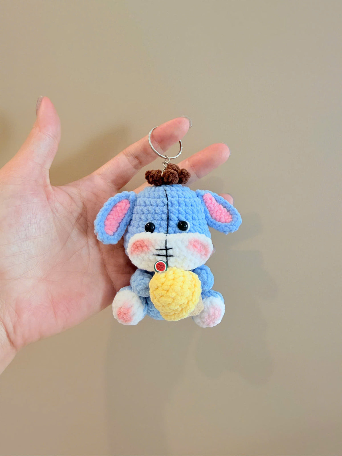 Crochet Winnie the Pooh Keychain