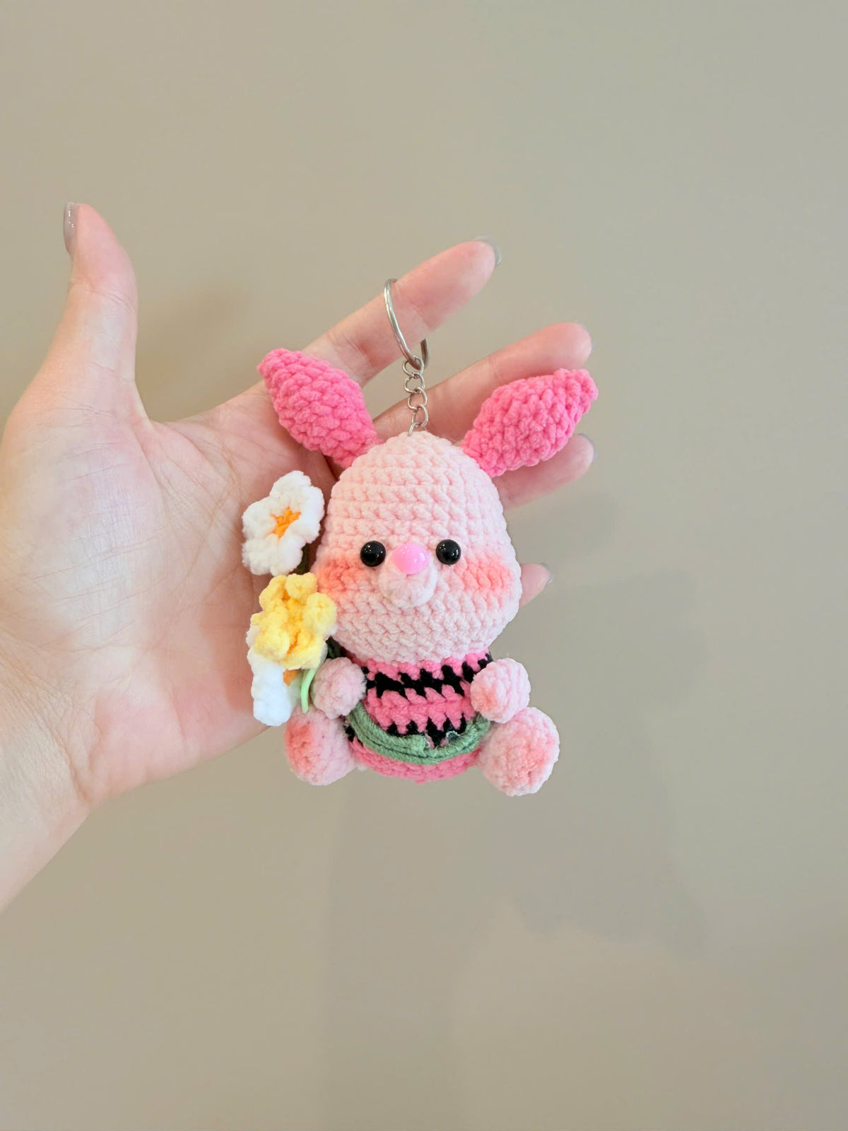 Crochet Winnie the Pooh Keychain