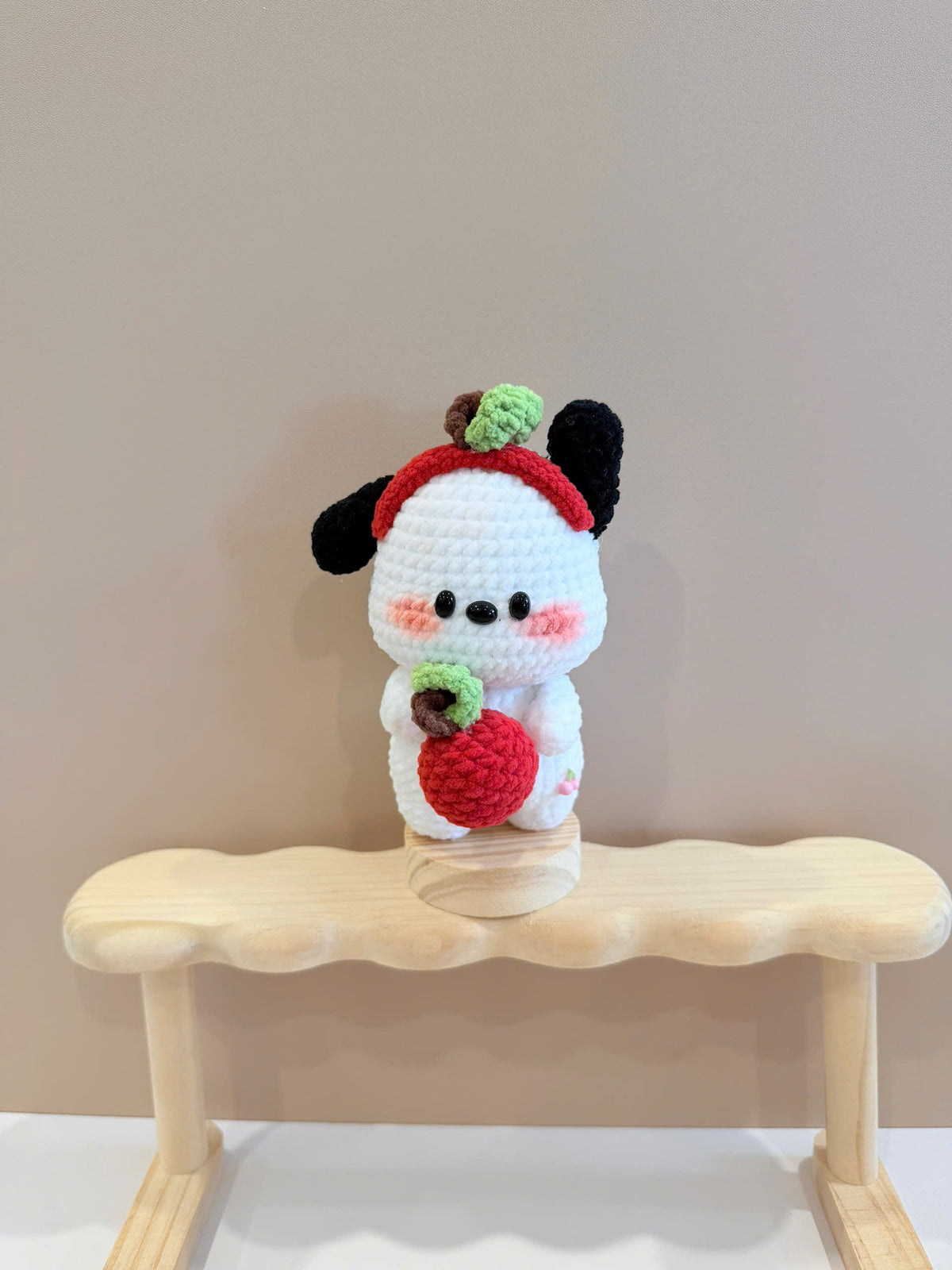 Crochet Pochaco Dog Keychain