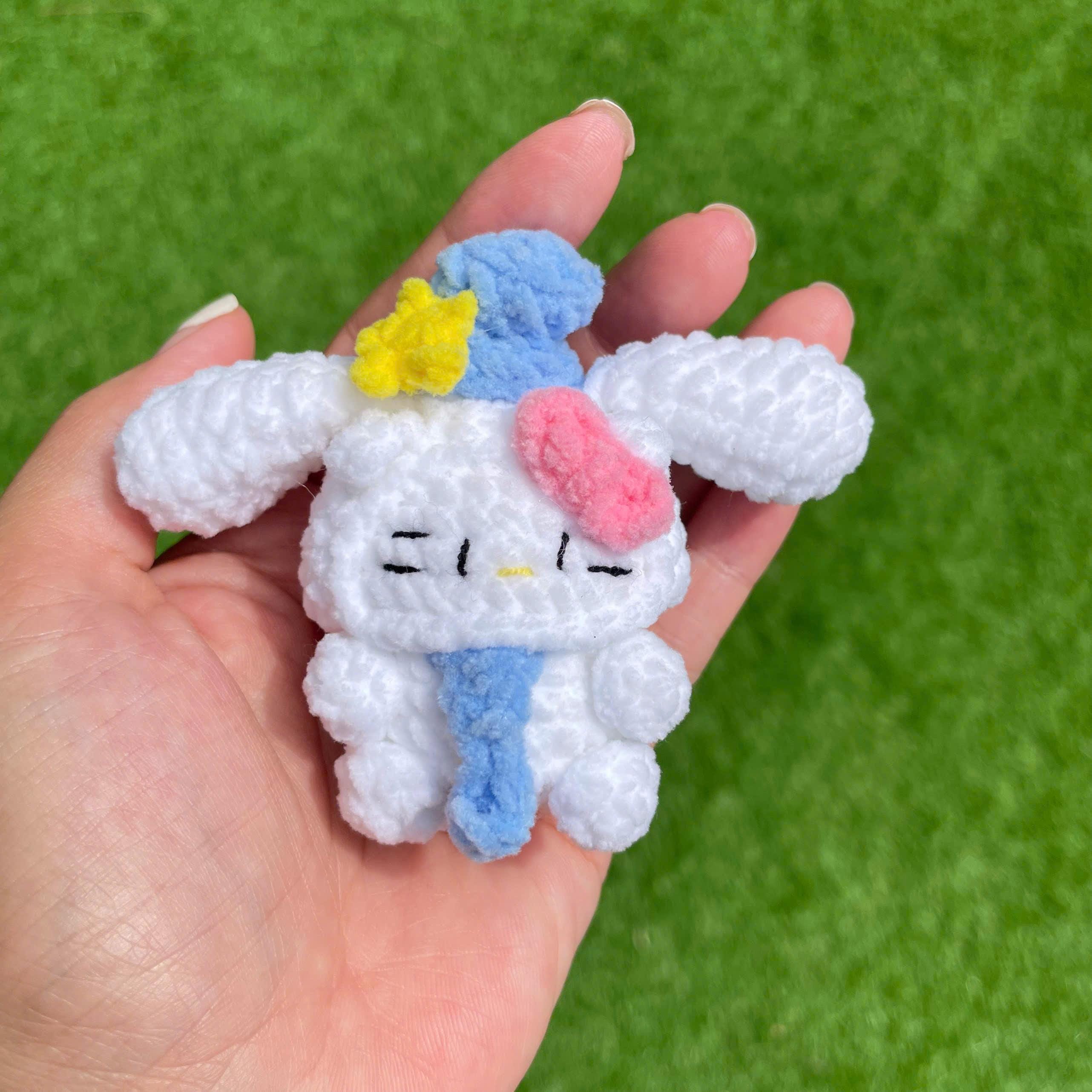 Handmade Crochet Hello Kitty Keychain
