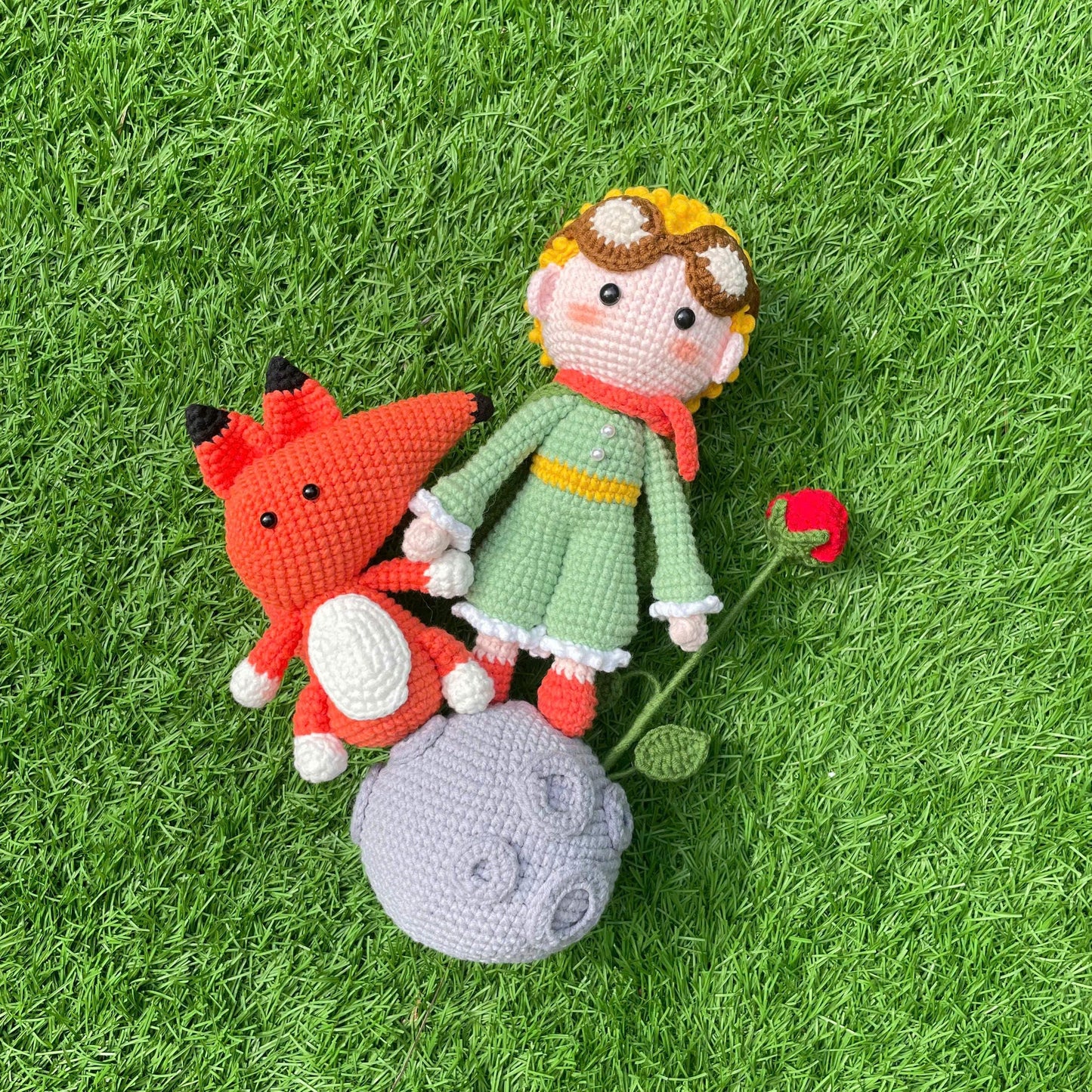 Handmade Crochet Little Prince Doll