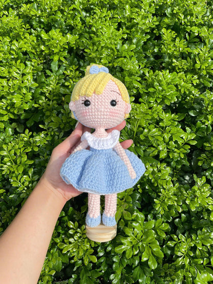 Handmade Crochet Cinderella Princess Doll