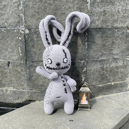 Handmade Crochet Creepy Bunny Plush