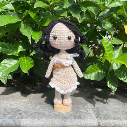 Handmade Crochet Pocahontas Princess Doll