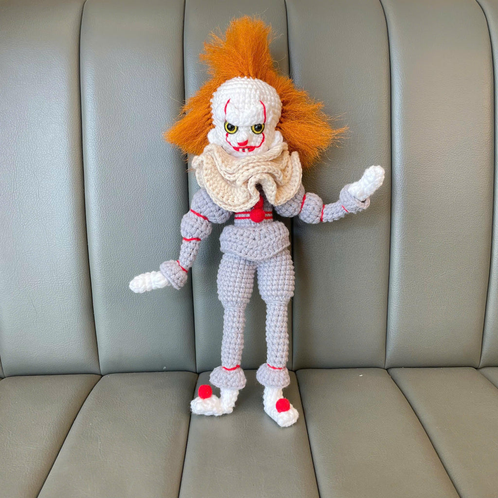 Handmade Crochet Pennywise IT Doll