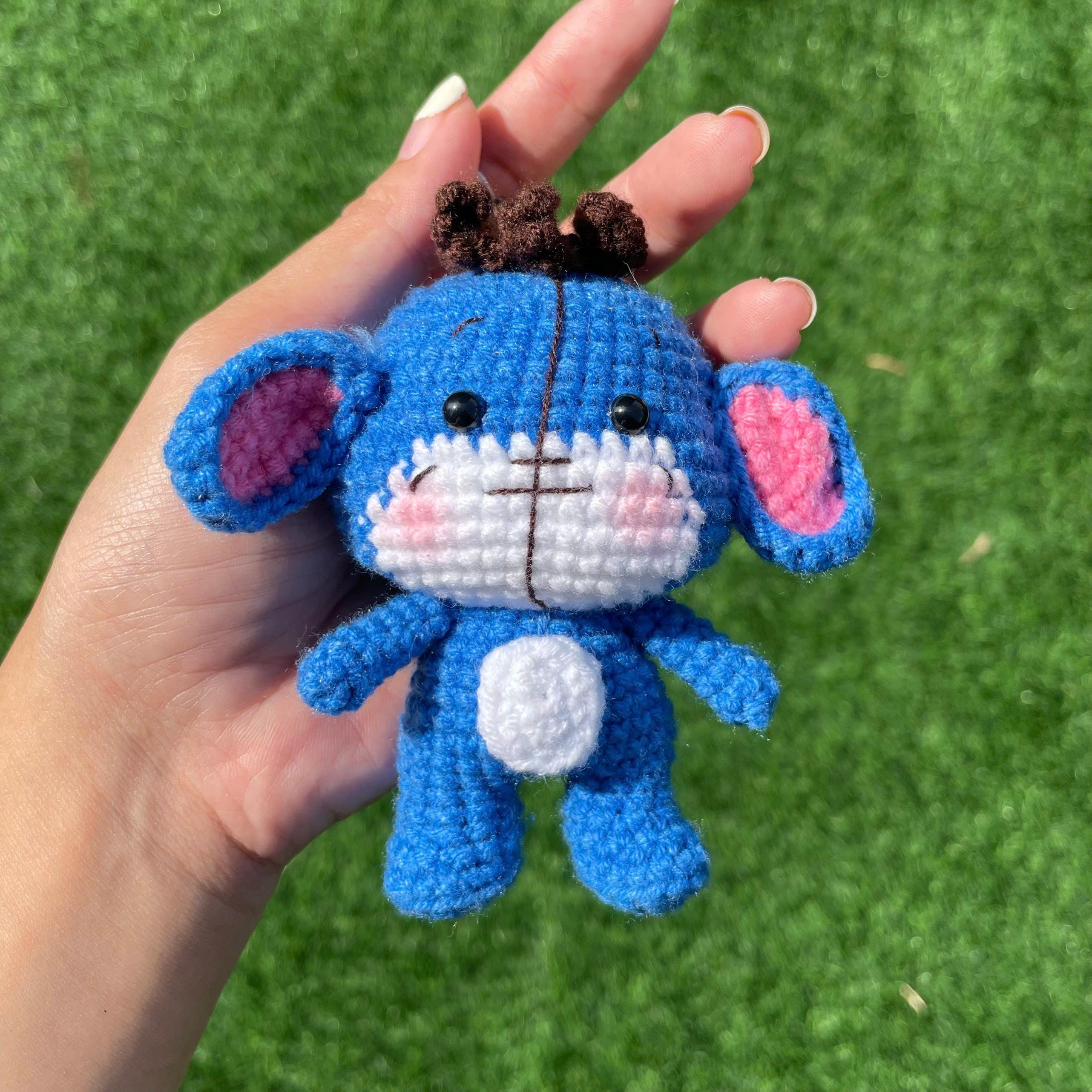 Handmade Crochet Eeyore Keychain, Winnie the Pooh Donkey