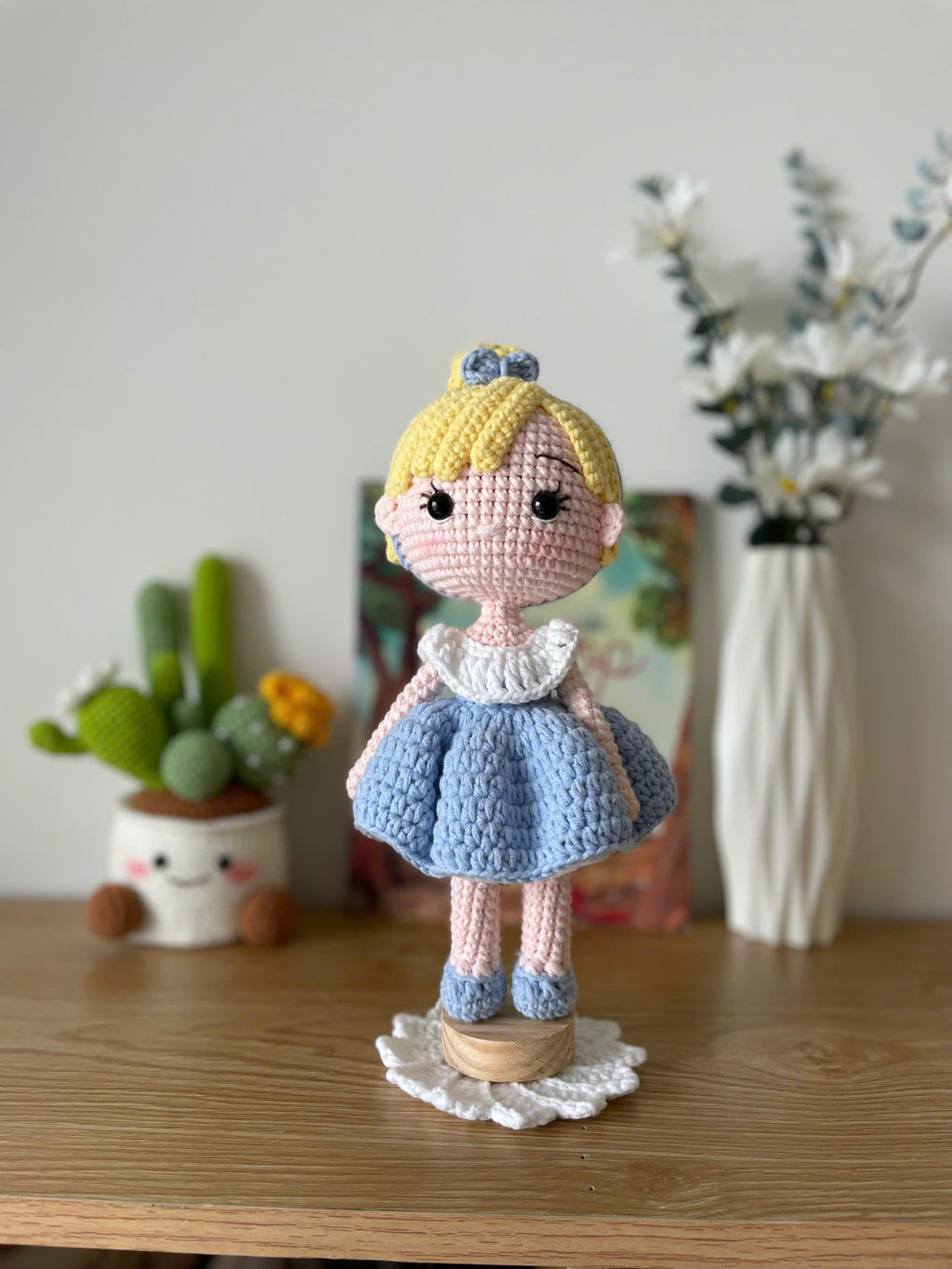 Handmade Crochet Cinderella Princess Doll