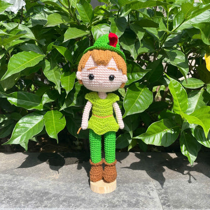 Handmade Crochet Peter Pan Doll