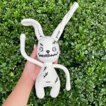Handmade Crochet Creepy Bunny Plush