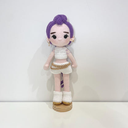 Handmade Crochet Huntrix Doll, KPop Demon Hunters