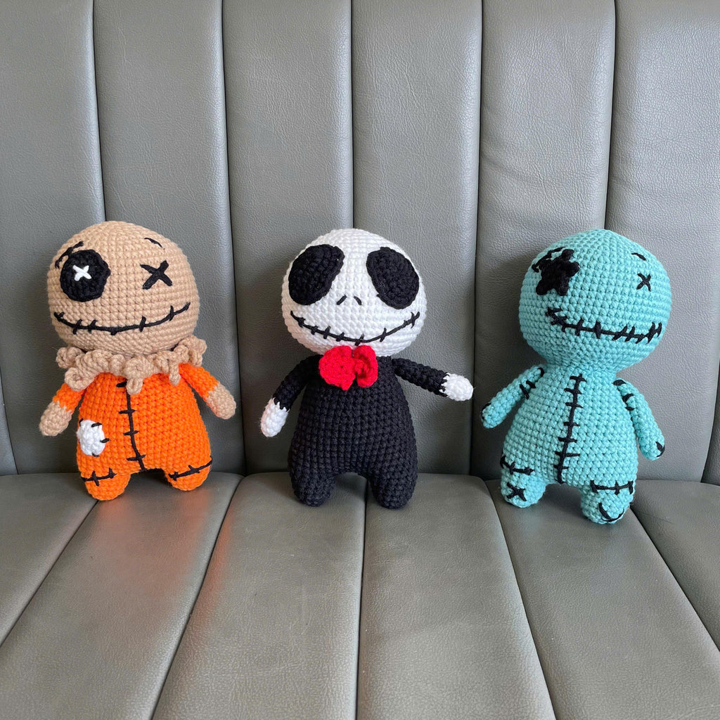 Handmade Crochet Creepy Halloween Sam Doll