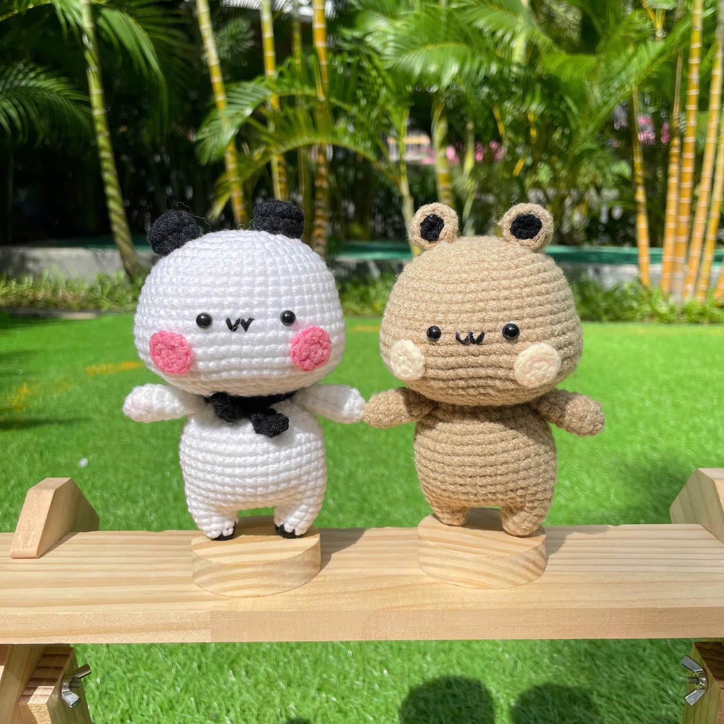 Crochet Bear Couple Plushies