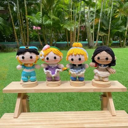 Handmade Crochet Pocahontas Princess Keychain