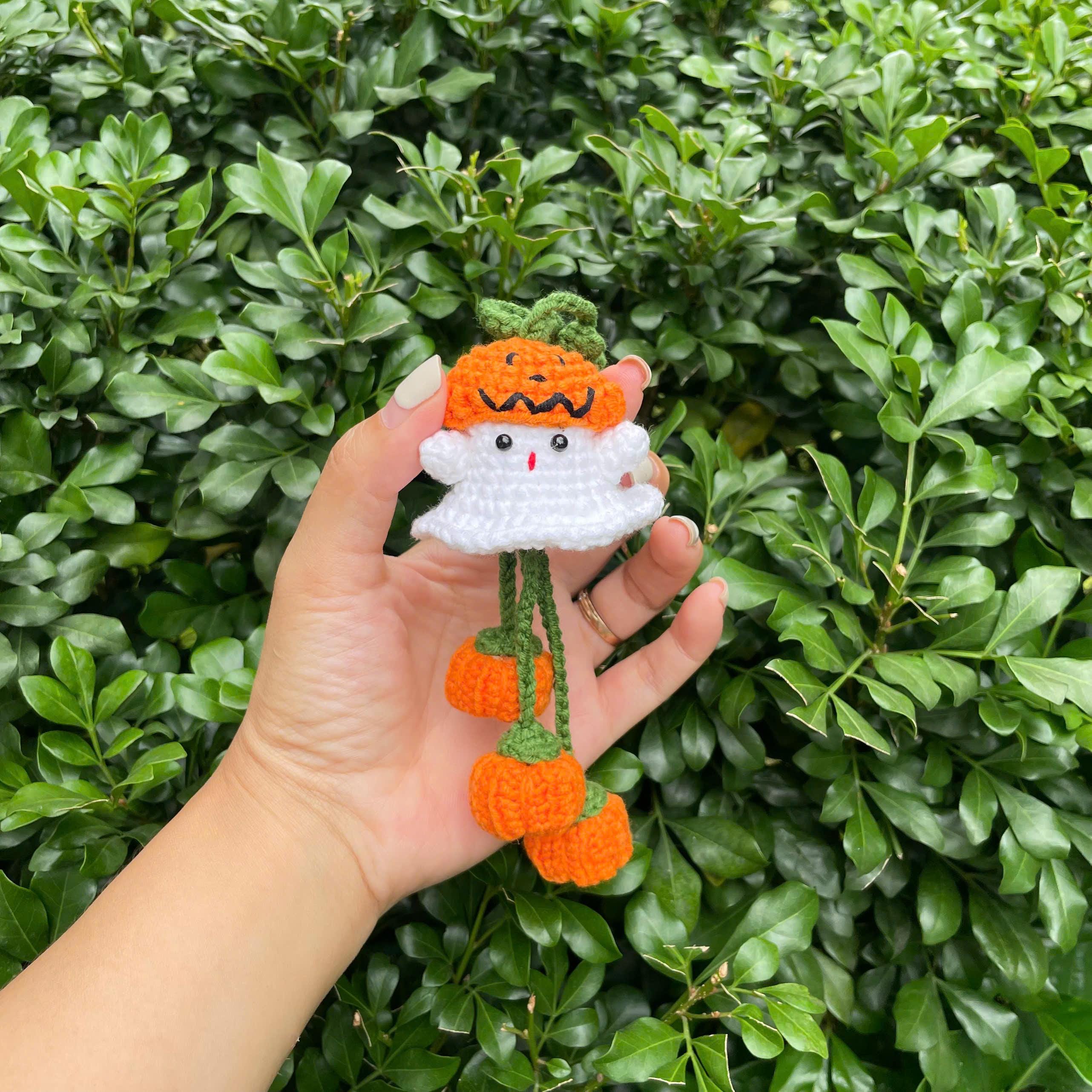 Handmade Crochet Spooky Halloween Car Hanging