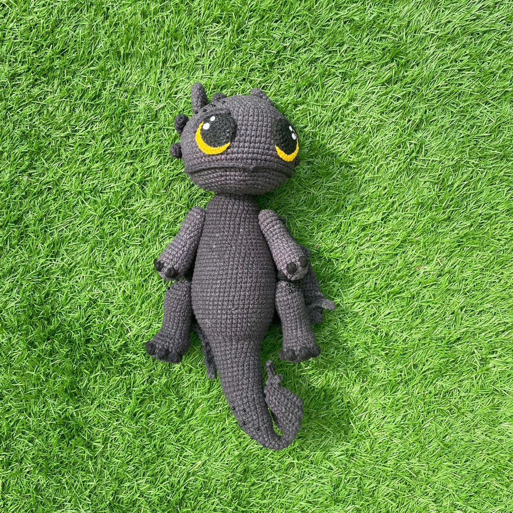 Handmade Crochet Toothless Night Fury Dragon Plush