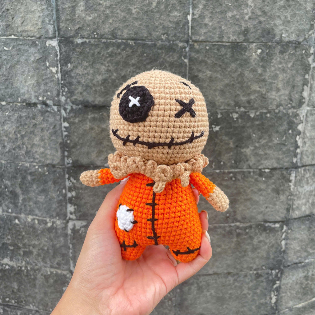 Handmade Crochet Creepy Halloween Sam Doll