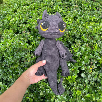 Handmade Crochet Toothless Night Fury Dragon Plush