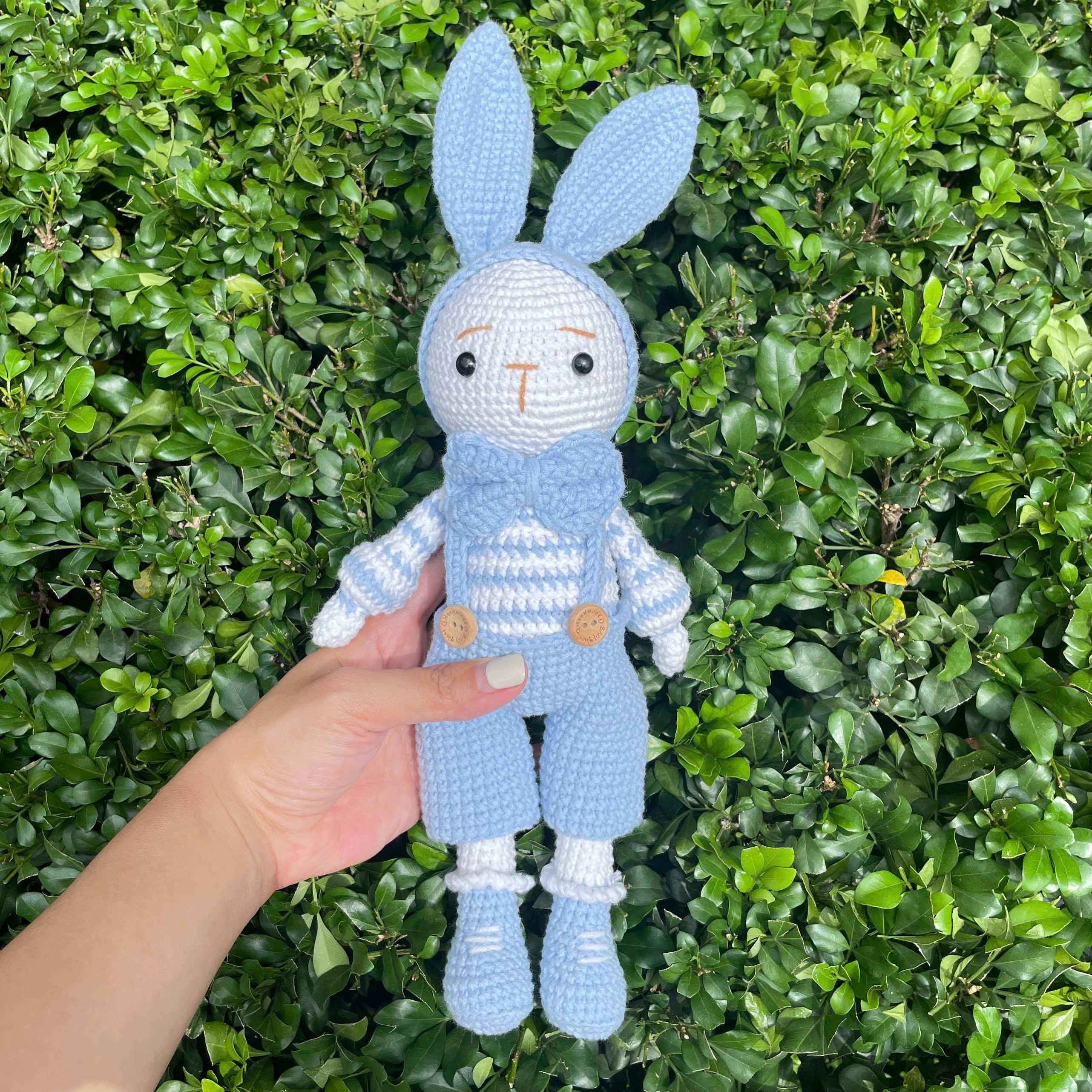 Handmade Crochet Bunny Couple Plushies
