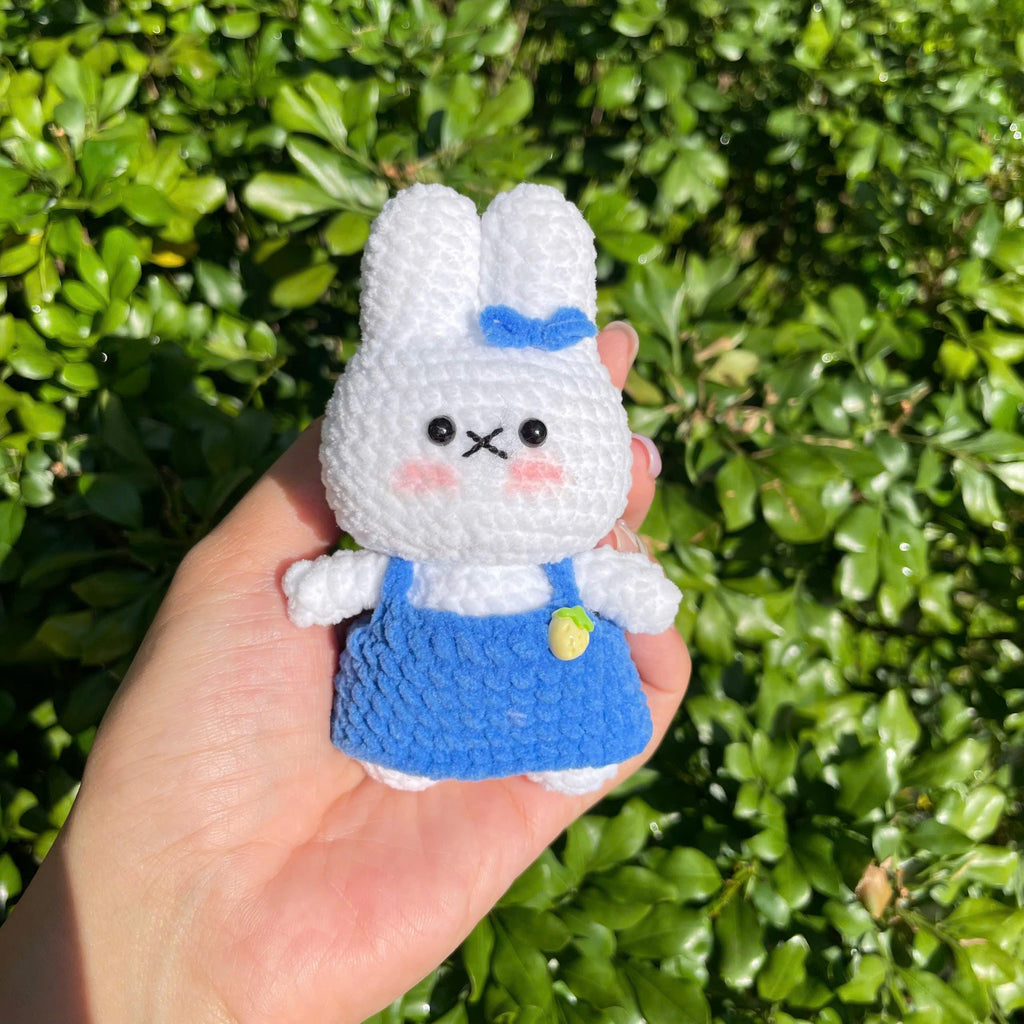 Handmade Crochet Miffy Bunny Rabbit Keychain