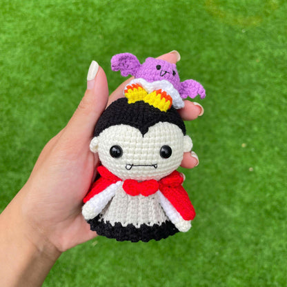 Handmade Crochet Halloween Creepy Sam Doll Keychain