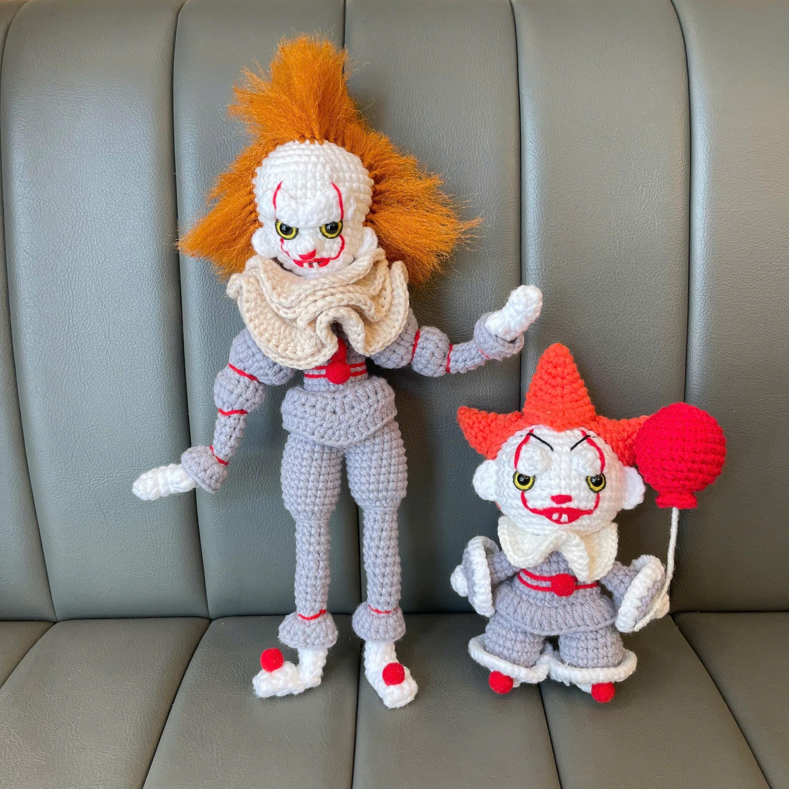 Handmade Crochet Pennywise IT Doll