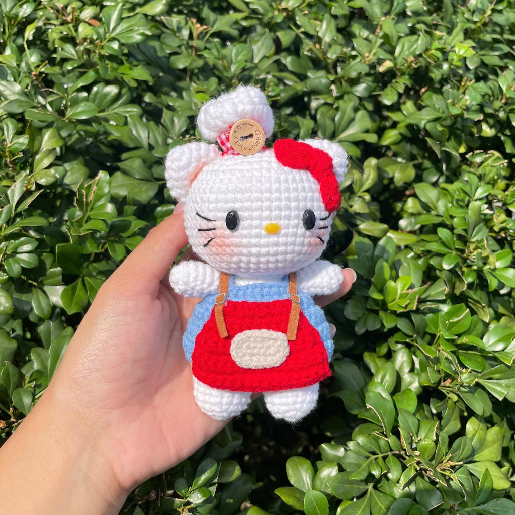 Handmade Crochet Hello Kitty Doll