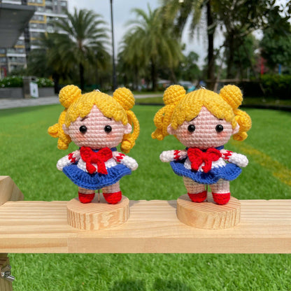 Handmade Crochet Sailor Moon Keychain