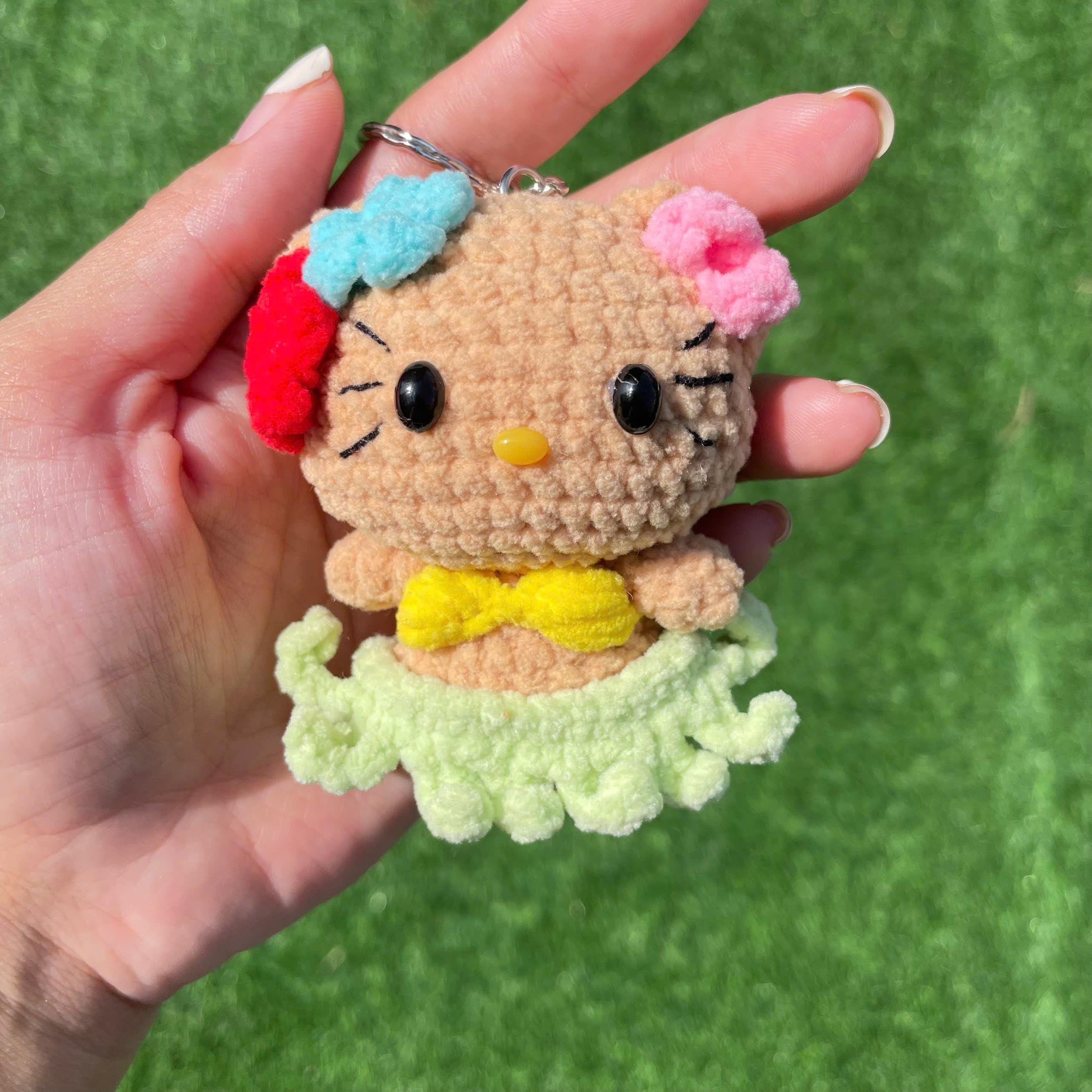 Crochet Hello Kitty in Bikini Keychain