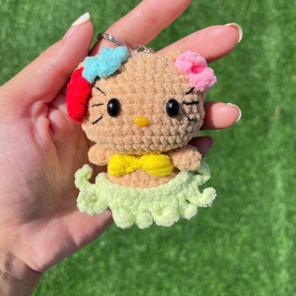 Crochet Hello Kitty in Bikini Keychain