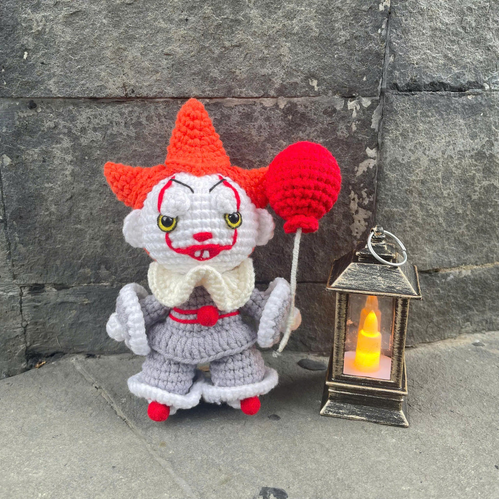 Handmade Crochet Pennywise IT Doll