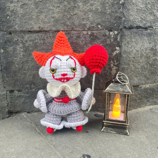 Handmade Crochet Pennywise IT Doll