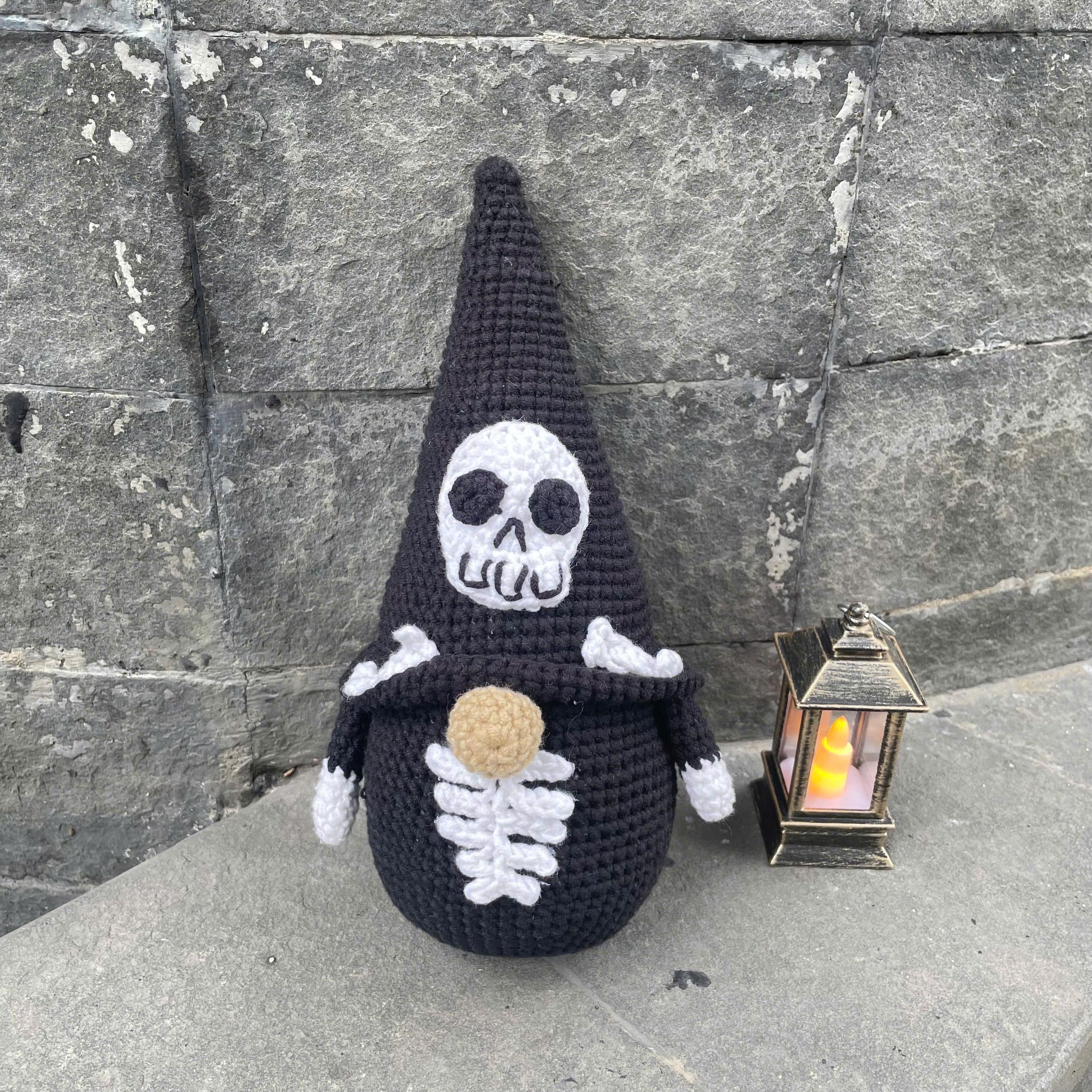 Handmade Crochet Creepy Halloween Skull Skeleton Plush